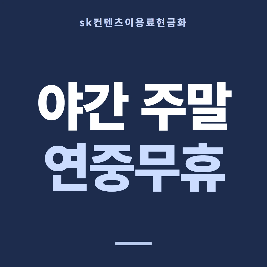 품티켓 SK 콘텐츠이용료 지난 사용 기록 안내 이미지